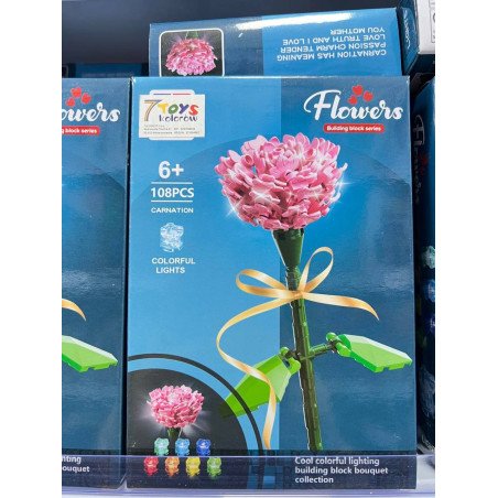 KLOCKI KWIATY GOŹDZIK 108 PCS