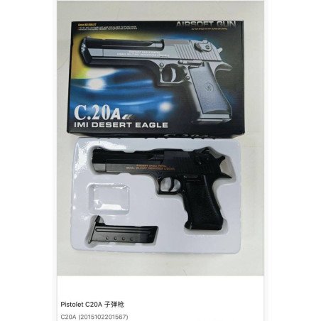 ZABAWKA METALOWY PISTOLET C.20A