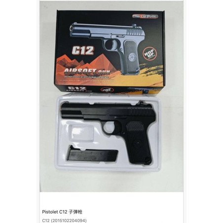 ZABAWKA METALOWY PISTOLET C12