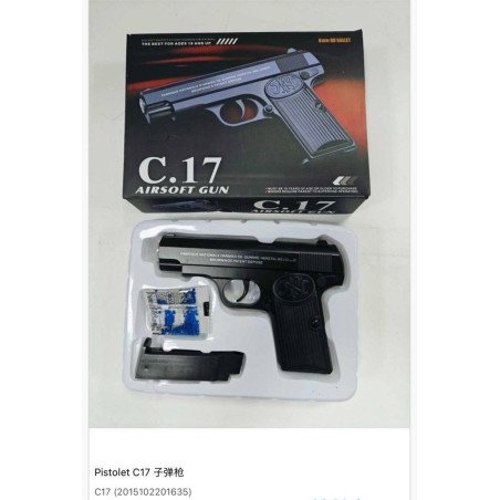ZABAWKA METALOWY PISTOLET C.17