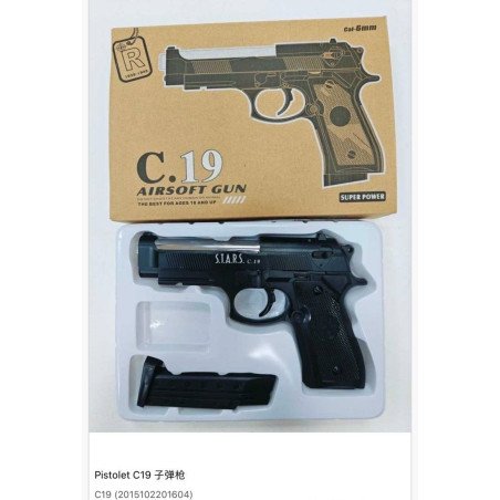 ZABAWKA METALOWY PISTOLET C.19