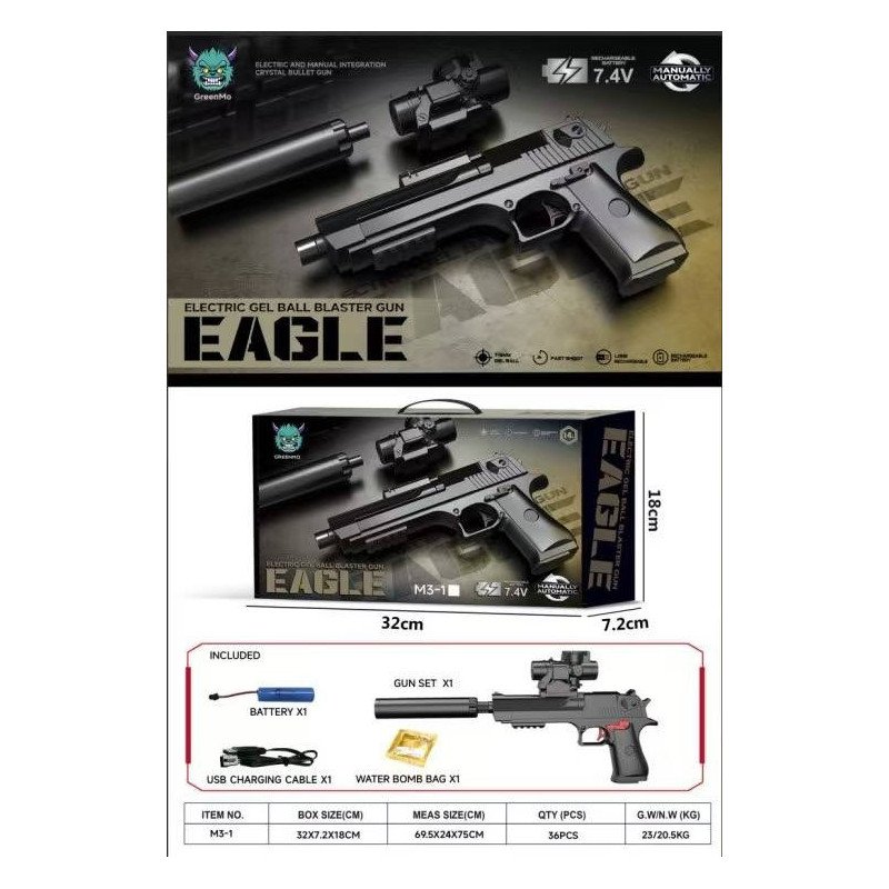 PISTOLET NA KULKI ŻELOWE PISTOLET NA KULKI ŻELOWE