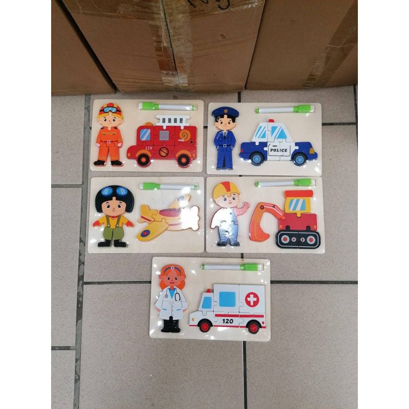 PUZZLE DREWNIANE 15X22CM