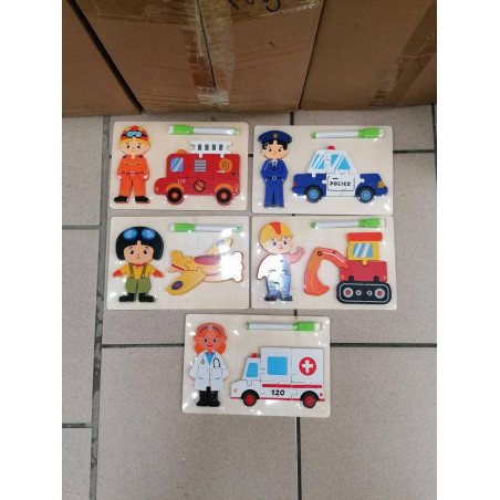 PUZZLE DREWNIANE 15X22CM