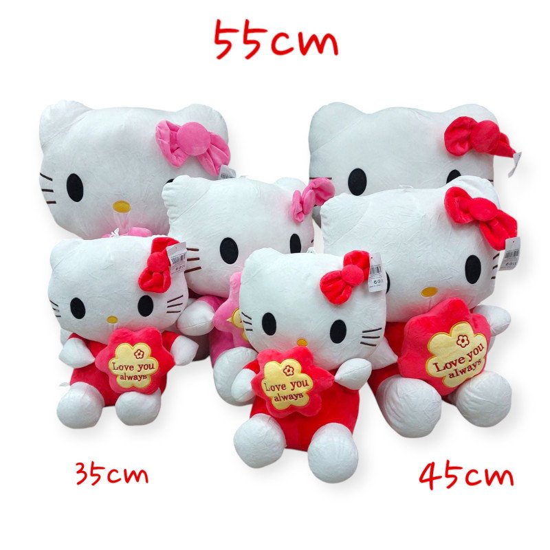 PLUSZAK MASKOTKA HELLO KITTY 60CM PLUSZAK MASKOTKA HELLO KITTY 60CM