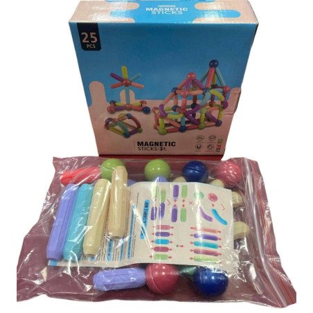 KLOCKI MAGNETYCZNE 25 PCS