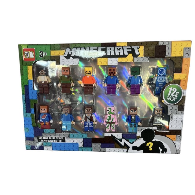 ZESTAW 12SZT FIGUREK MINECRAFT ZESTAW 12SZT FIGUREK MINECRAFT