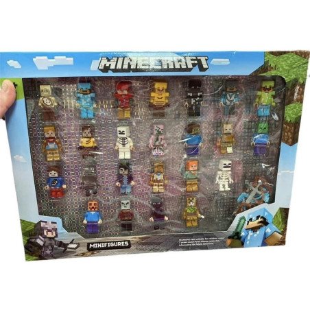 ZESTAW 24SZT FIGUREK MINECRAFT