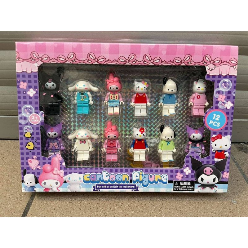 ZESTAW FIGUREK KUROMI 12 PCS. ZESTAW FIGUREK KUROMI 12 PCS.