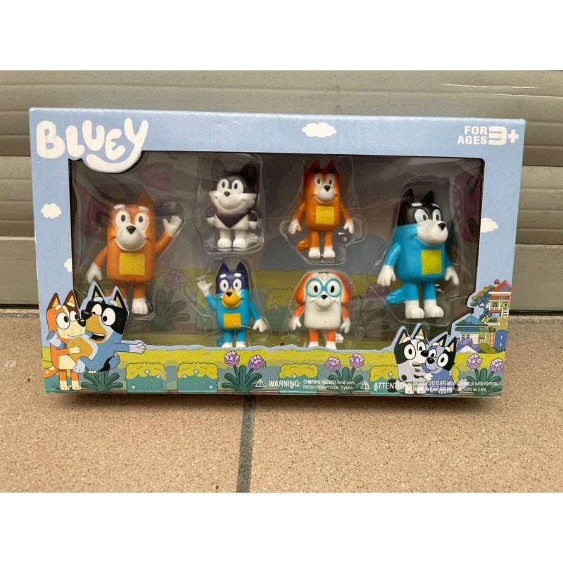 ZESTAW FIGUREK BLUEY 6 PCS. ZESTAW FIGUREK BLUEY 6 PCS.