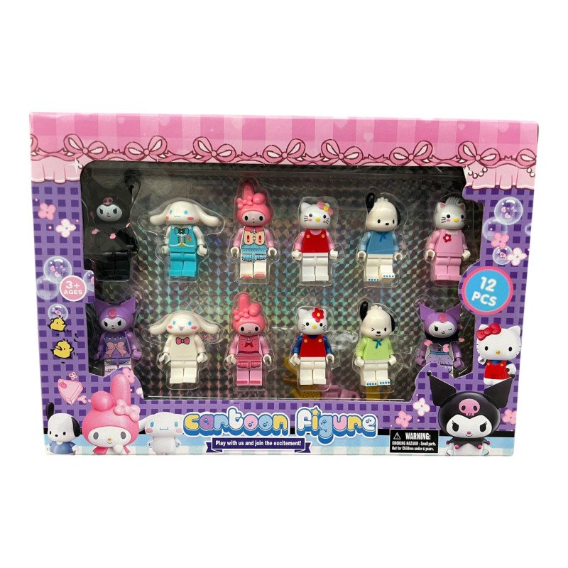 ZESTAW 12SZT FIGUREK SANRIO ZESTAW 12SZT FIGUREK SANRIO