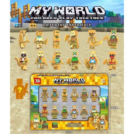 ZESTAW 12SZT FIGUREK MY WORLD
