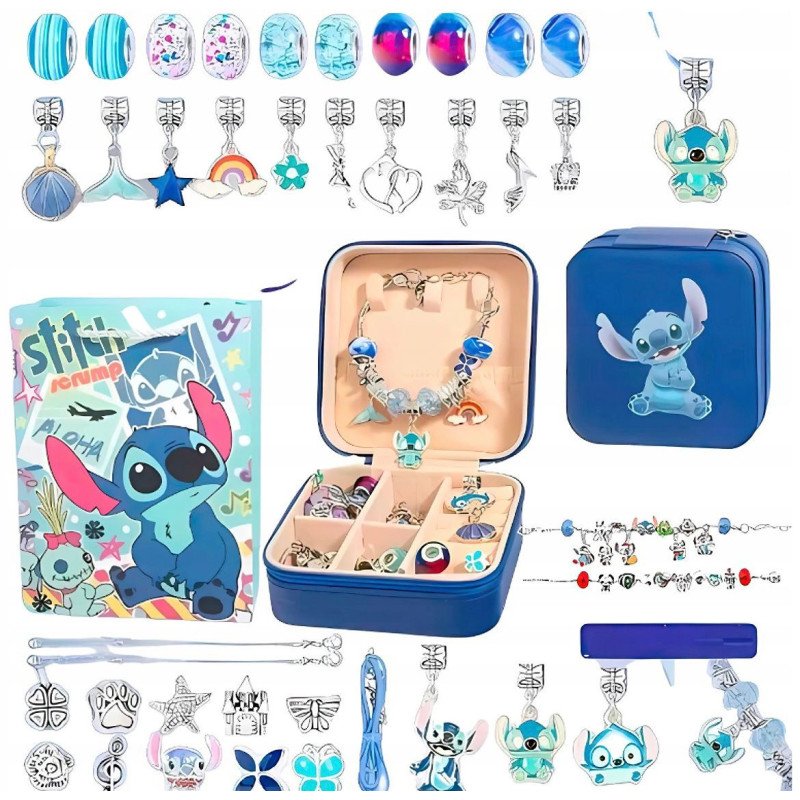 ZESTAW DO ROBIENIA BRANSOLETKA KORALIKI STITCH ZESTAW DO ROBIENIA BRANSOLETKA KORALIKI STITCH