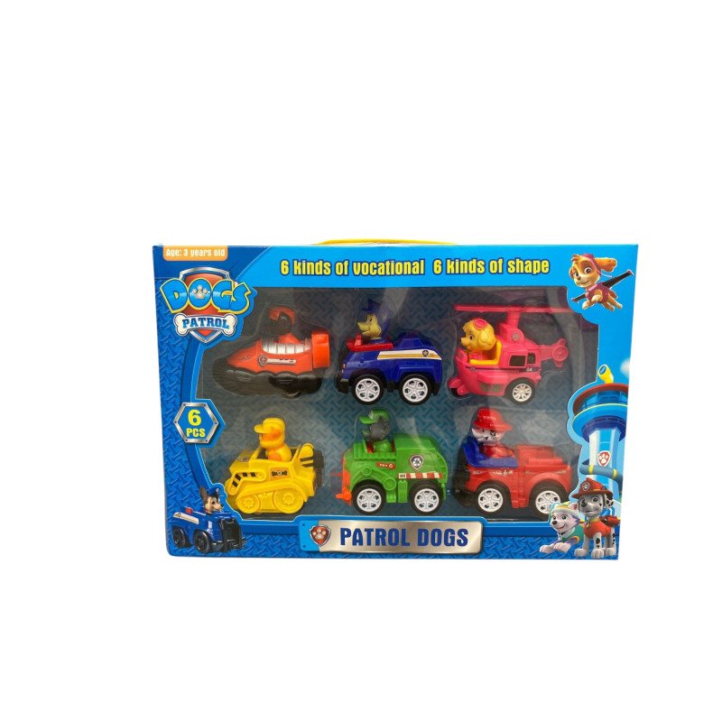 ZESTAW 6SZT FIGURKI AUTKA PSI PATROL