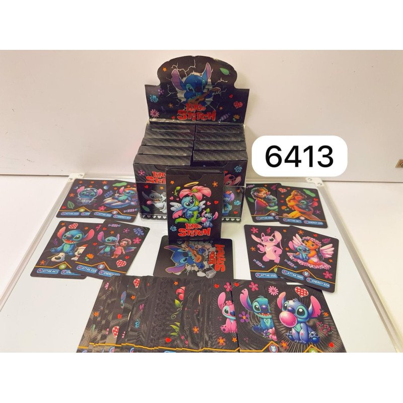 STITCH SZASZETKA CZARNY KARTY KOLEKCJONERSKIE 55 KART STITCH SZASZETKA CZARNY KARTY KOLEKCJONERSKIE 55 KART