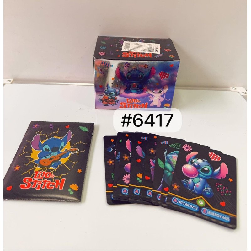 STITCH SASZETKA CZARNE KARTY KOLEKCJONERSKIE 10 KART STITCH SASZETKA CZARNE KARTY KOLEKCJONERSKIE 10 KART