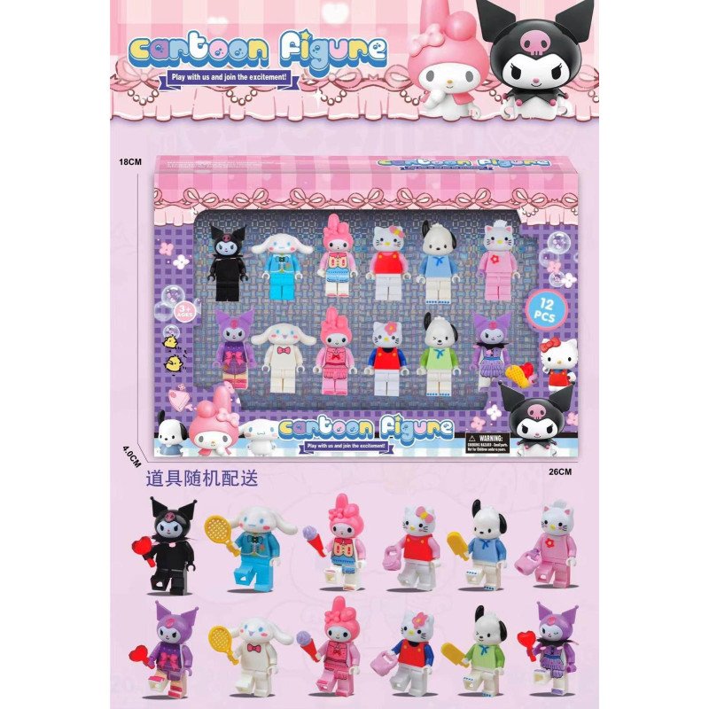 ZESTAW 12SZT FIGURKI SANRIO ZESTAW 12SZT FIGURKI SANRIO