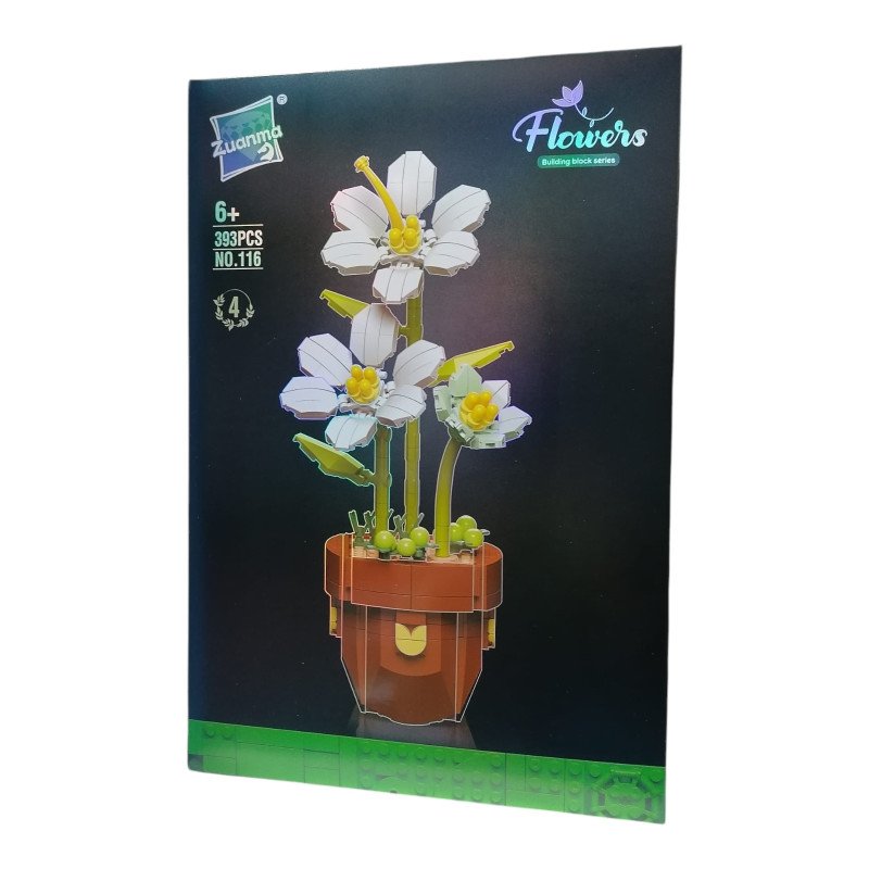 KLOCKI 393PCS FLOWERS KLOCKI 393PCS FLOWERS