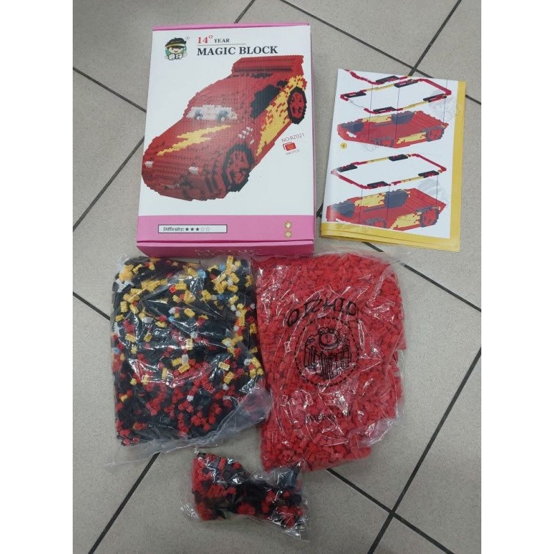 KLOCKI 3D MAGIC BLOCK CAR KLOCKI 3D MAGIC BLOCK CAR