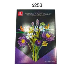 KLOCKI 891PCS TROPICAL FLOWER  BOUQUET