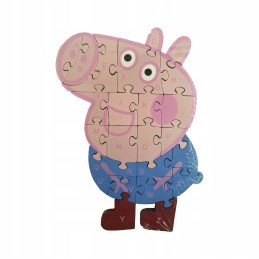 PUZZLE DREWNIANE ŚWINKA PEPPA