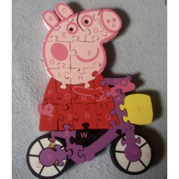 PUZZLE DREWNIANE ŚWINKA PEPPA