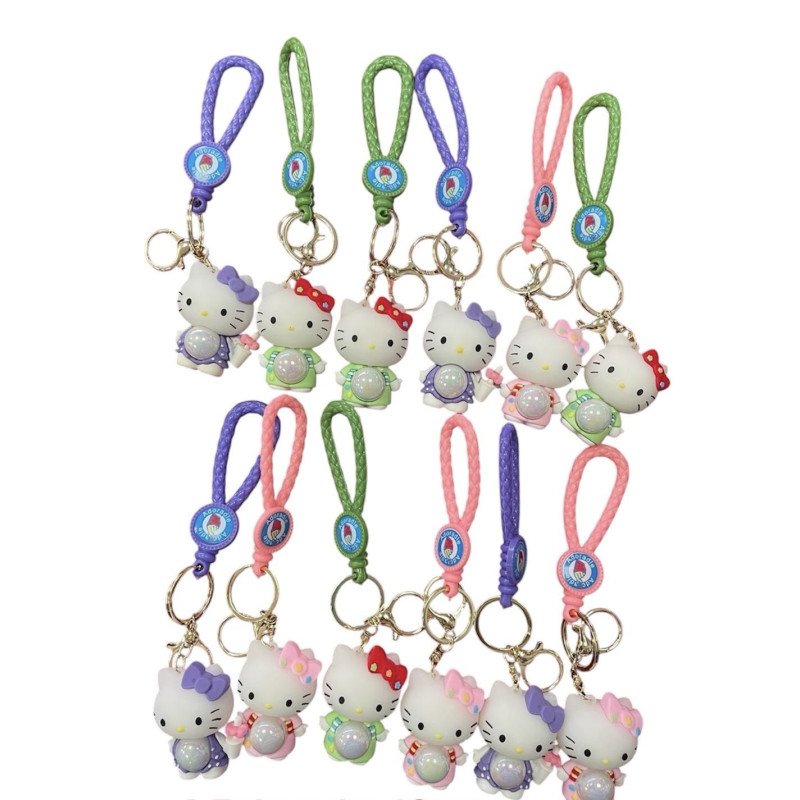 BRELOK GUMOWY HELLO KITTY ŚWIECĄCE