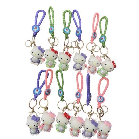 BRELOK GUMOWY HELLO KITTY ŚWIECĄCE