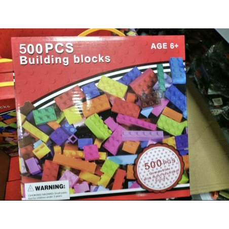 KLOCKI KONSTRUKCYJNE DUŻY ZESTAW 500SZT