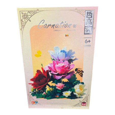 KLOCKI KWIATY FLOWERS CARNATION