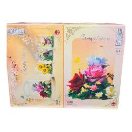 KLOCKI KWIATY FLOWERS CARNATION