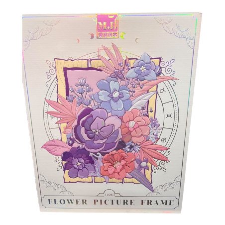 KLOCKI KWIATY FLOWERS PICTURE FRAME
