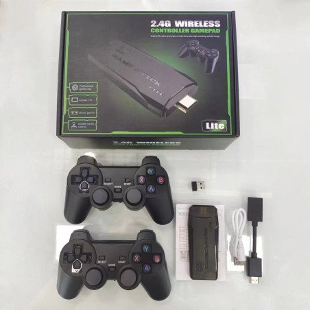 KONSOLA USB BEZPRZEWODOWE PADY GRY 4K GRA EMULATOR