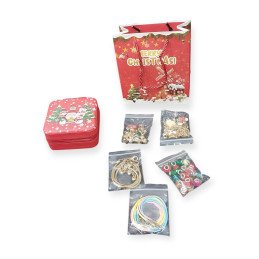 ZESTAW 72PCS KORALIKI DO ROBIENIA PANDORA CHRISTMAS