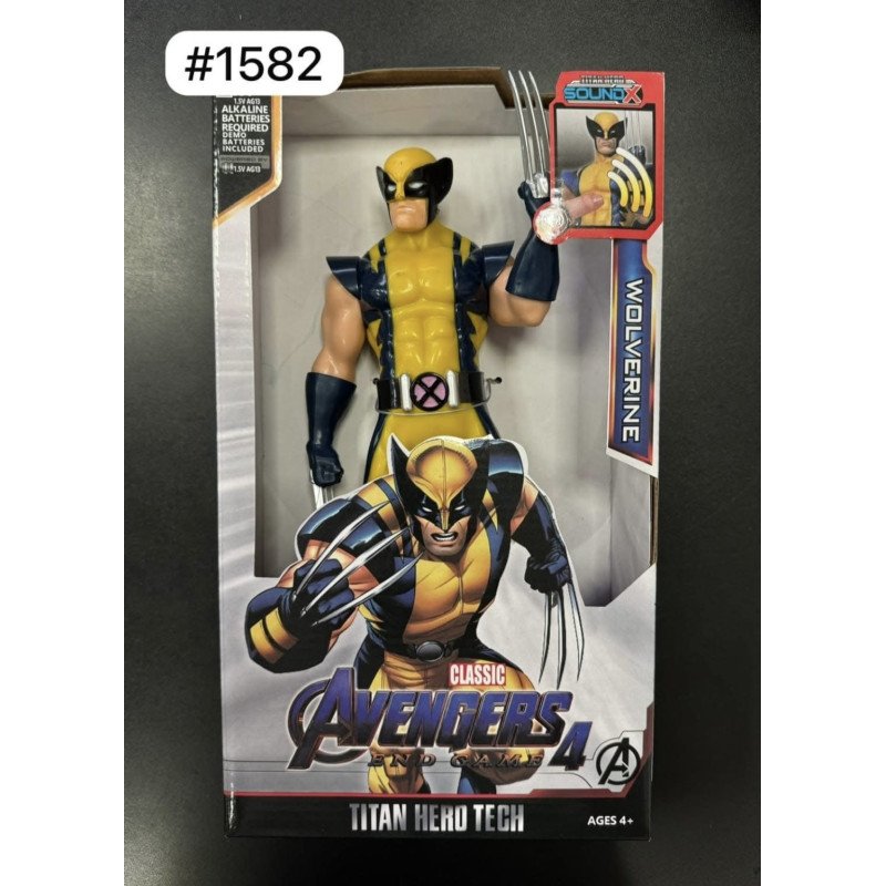 DUŻA FIGURKA AVENGERS WOLVERINE RUCHOMA DŹWIĘK LED 30CM DUŻA FIGURKA AVENGERS WOLVERINE RUCHOMA DŹWIĘK LED 30CM