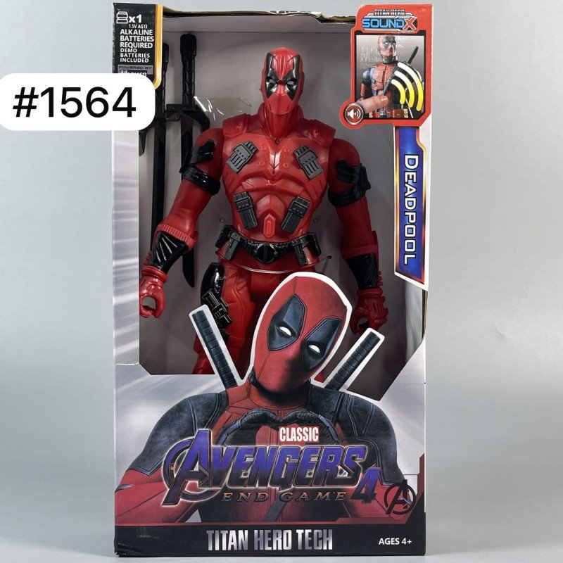DUŻA FIGURKA AVENGERS DEADPOOL RUCHOMA DŹWIĘK LED 30CM DUŻA FIGURKA AVENGERS DEADPOOL RUCHOMA DŹWIĘK LED 30CM