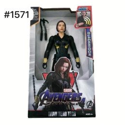 DUŻA FIGURKA AVENGERS BLACK WIDOW RUCHOMA DŹWIĘK LED 30CM