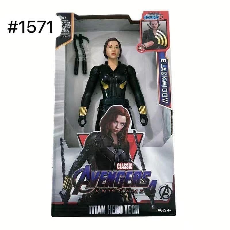 DUŻA FIGURKA AVENGERS BLACK WIDOW RUCHOMA DŹWIĘK LED 30CM DUŻA FIGURKA AVENGERS BLACK WIDOW RUCHOMA DŹWIĘK LED 30CM