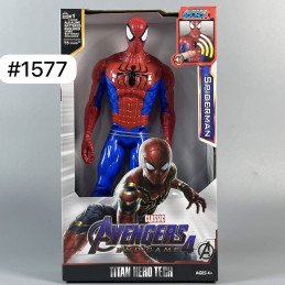 DUŻA FIGURKA AVENGERS SPIDERMAN RUCHOMA DŹWIĘK LED 30CM