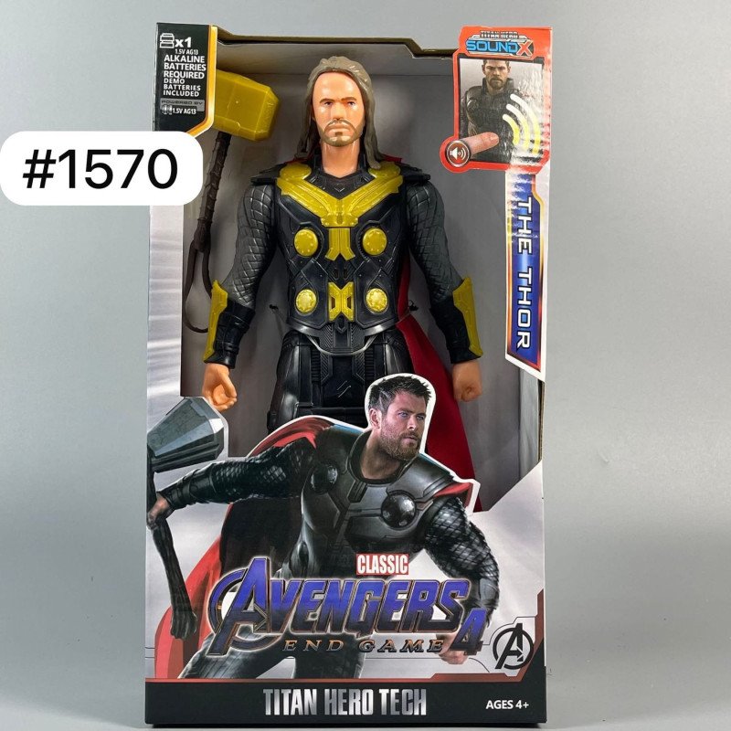 DUŻA FIGURKA AVENGERS THE THOR RUCHOMA DŹWIĘK LED 30CM DUŻA FIGURKA AVENGERS THE THOR RUCHOMA DŹWIĘK LED 30CM
