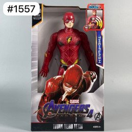 DUŻA FIGURKA AVENGERS THE FLASH RUCHOMA DŹWIĘK LED 30CM