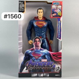DUŻA FIGURKA AVENGERS SUPER MAN RUCHOMA DŹWIĘK LED 30CM