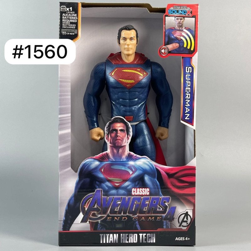DUŻA FIGURKA AVENGERS SUPER MAN RUCHOMA DŹWIĘK LED 30CM DUŻA FIGURKA AVENGERS SUPER MAN RUCHOMA DŹWIĘK LED 30CM