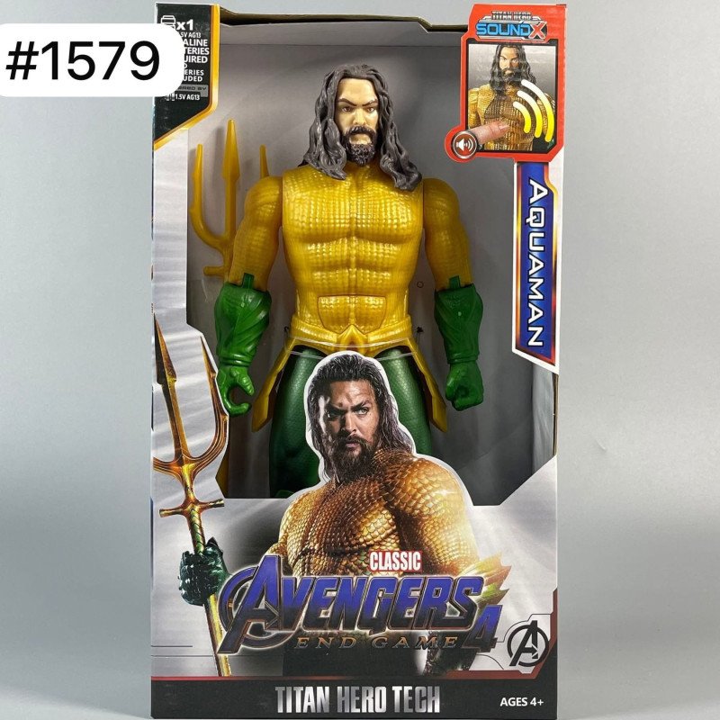 DUŻA FIGURKA AVENGERS AQUAMAN RUCHOMA DŹWIĘK LED 30CM DUŻA FIGURKA AVENGERS AQUAMAN RUCHOMA DŹWIĘK LED 30CM