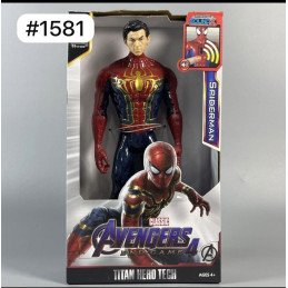 DUŻA FIGURKA AVENGERS SPIDER MAN RUCHOMA DŹWIĘK LED 30CM