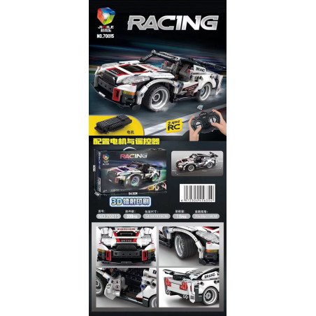 KLOCKI 357PCS SAMOCHÓD RACING STEROWANIE