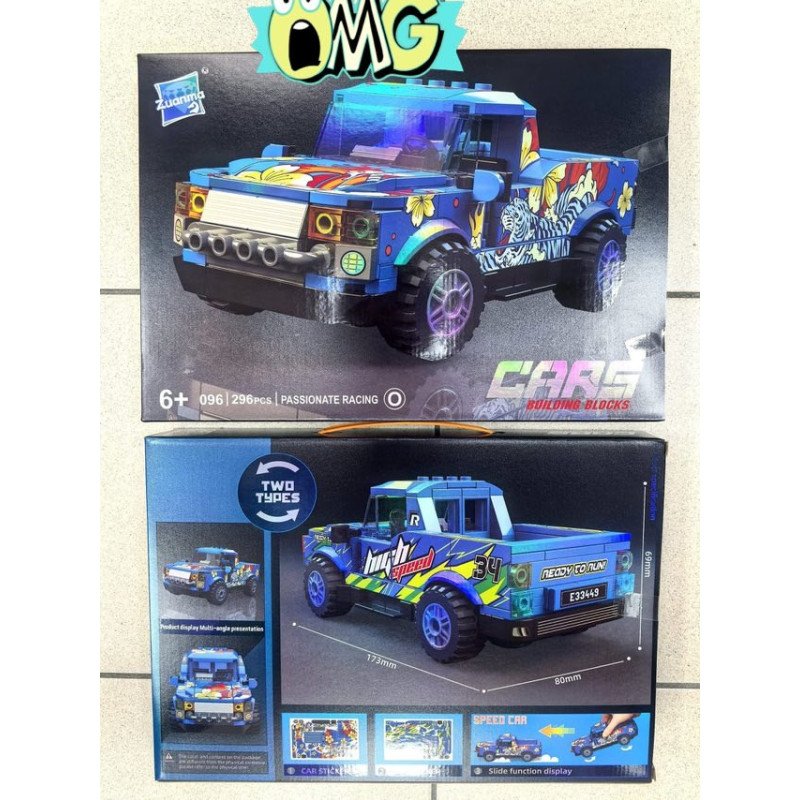 KLOCKI 296PCS CARS KLOCKI 296PCS CARS