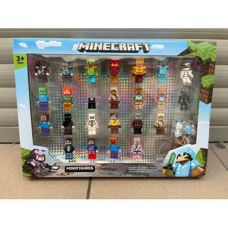 ZESTAW 24SZT FIGUREK MINECRAFT