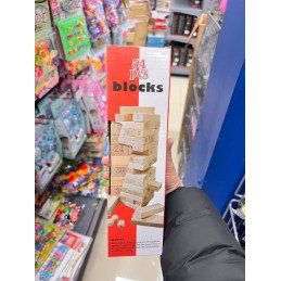 KLOCKI DREWNIANE WIEŻA 54 PCS
