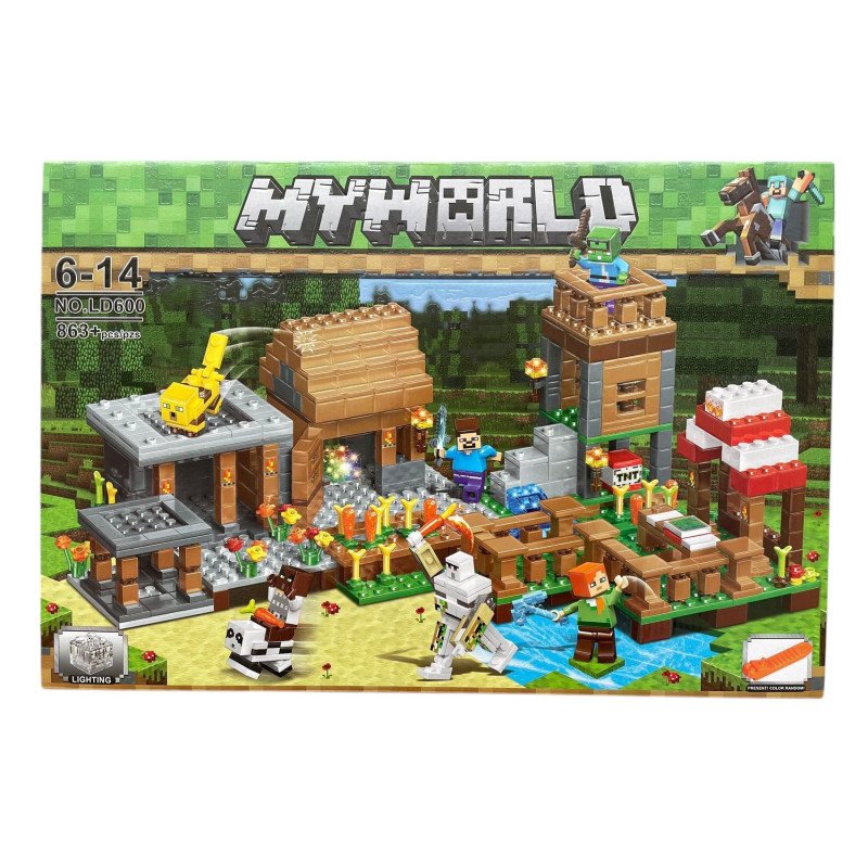 KLOCKI 863PCS+ MY WORLD KLOCKI 863PCS+ MY WORLD